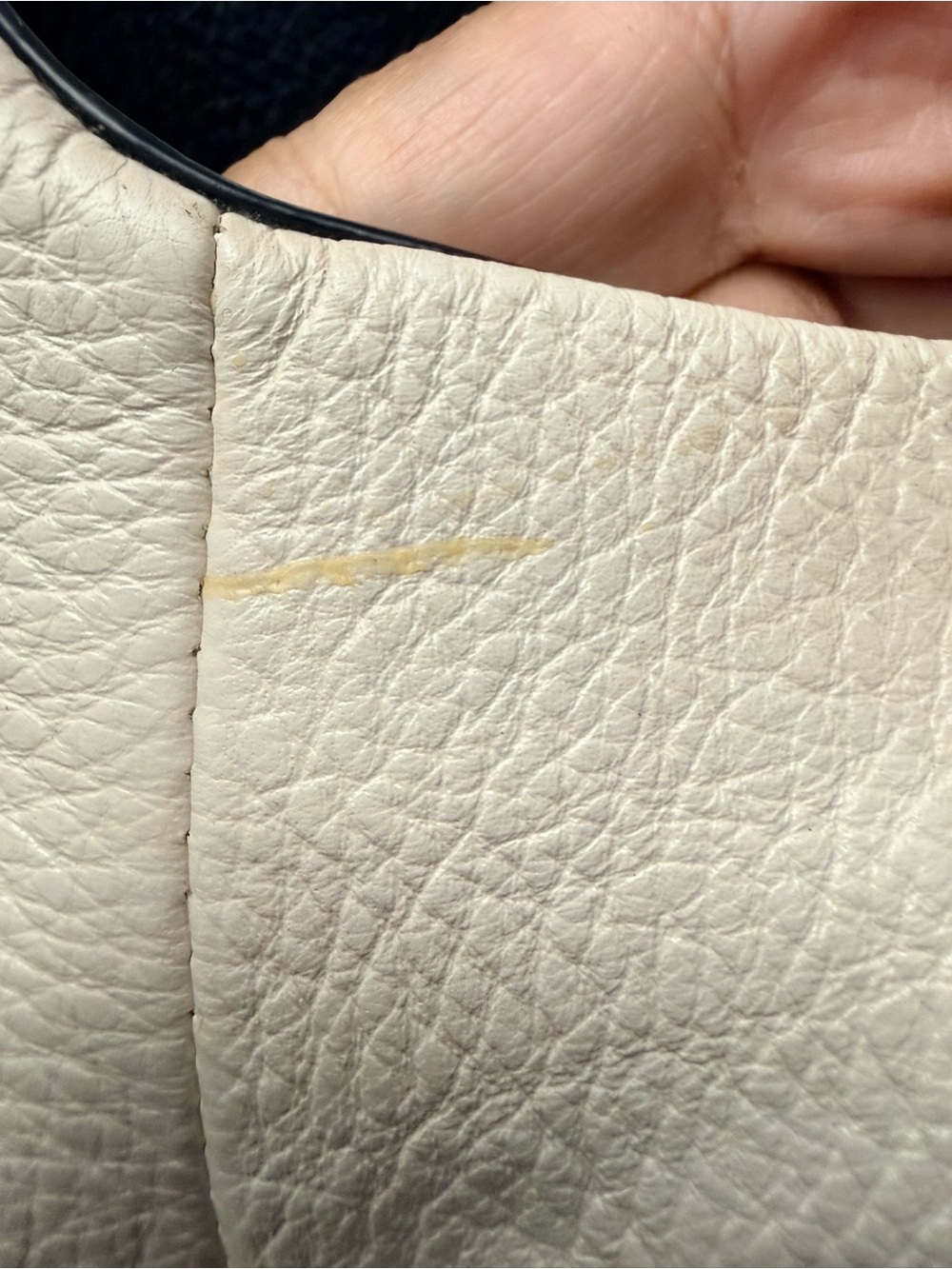 Coach Black & Cream Pebbled Leather Shoulder Hobo with snake print handles - Picture 10 of 15